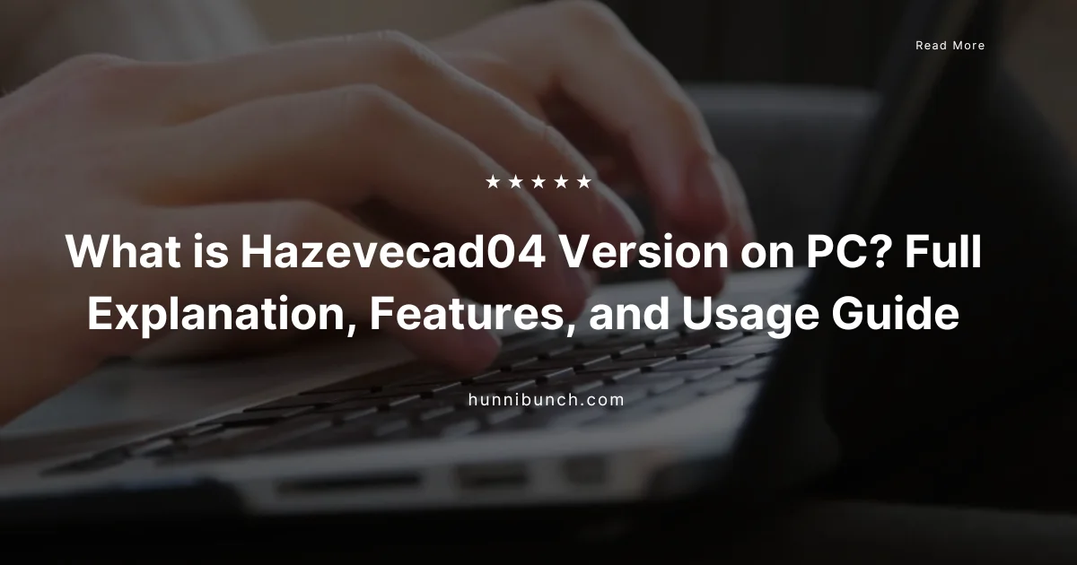 What Is HazeveCAD04 Version on PC? Full Guide for Beginners & Pros