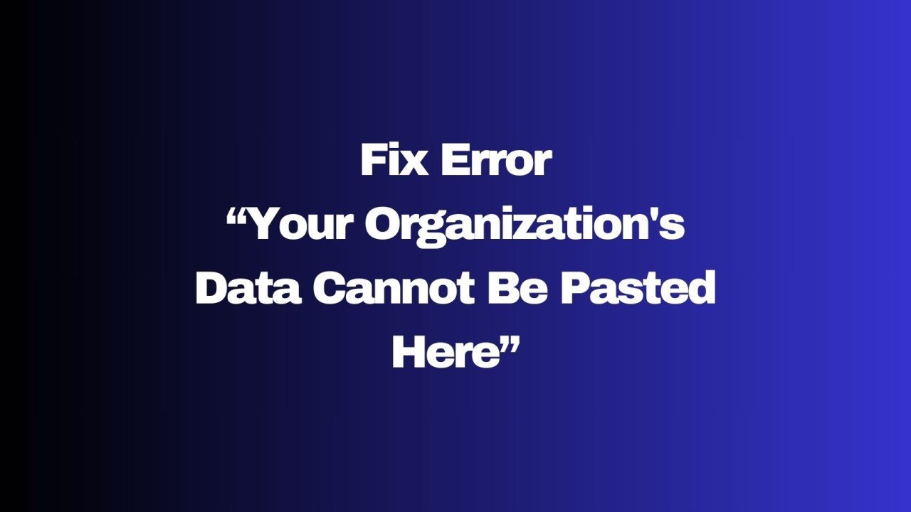 your organization's data cannot be pasted here.